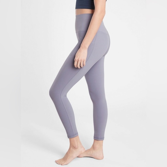 Athleta Salutation Stash Pocket II 7/8 Tight Tempest Violet Purple - Picture 2 of 9